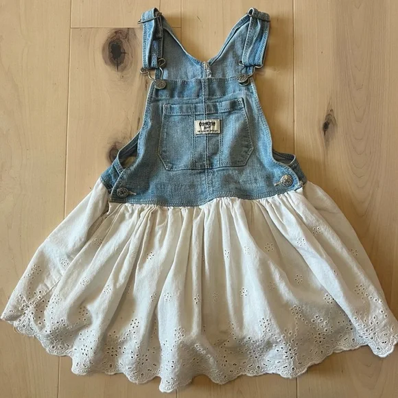 OshKosh B'gosh Blue and White Kids Dress - Picture 1 of 7